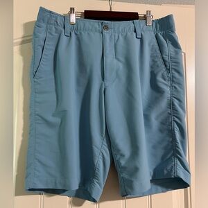 Under Armour heat gear light blue golf shorts